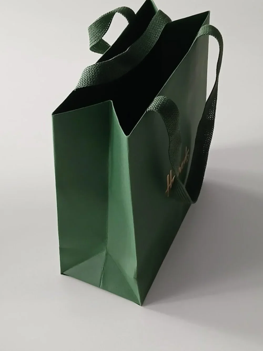 HARRODS Kelly Green Shoppig Bag - straight from London!